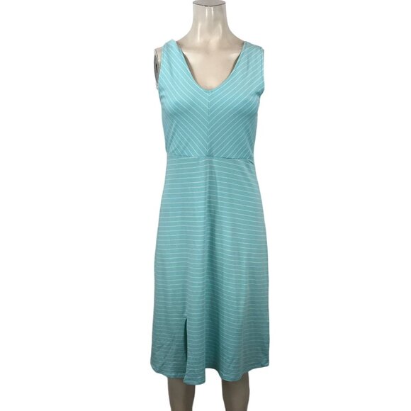 CARVE DESIGN - WOMEN'S SMALL - AQUA SLEEVELESS V NECK DRESS - Picture 1 of 5
